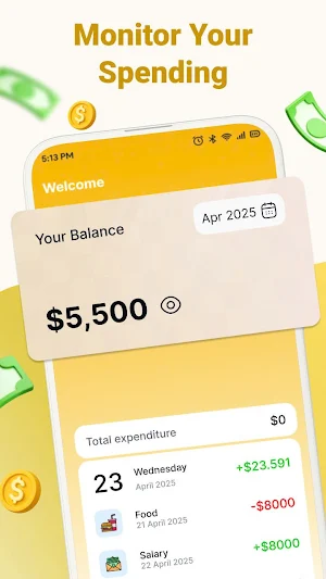 Spending Tracker Money Budget Screenshot 0