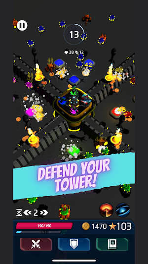 Idle Space Tower Defense! Screenshot 1