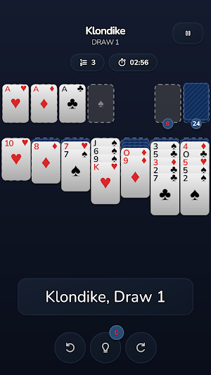 Yukon Solitaire: 3 Card Games Screenshot 2