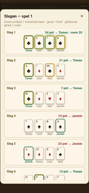 Klaverjas Totaal Screenshot 2