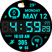 Big Bold Digital WearOS NTV584
