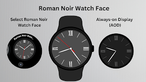 Roman Noir Watch Face Screenshot 2