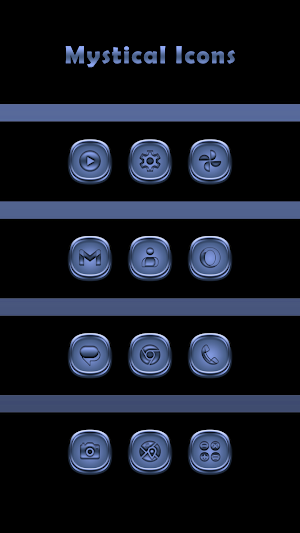 Mystical Blue Icons Screenshot 0