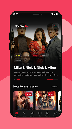 Streamflix:HD Movies & TV App Screenshot 1