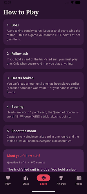 Heartline Trick Table Screenshot 1
