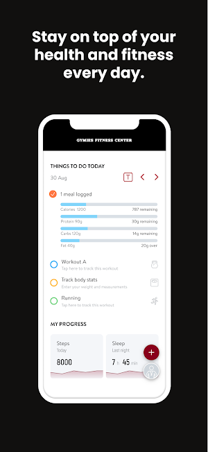 Gymies Fitness Center Screenshot 1
