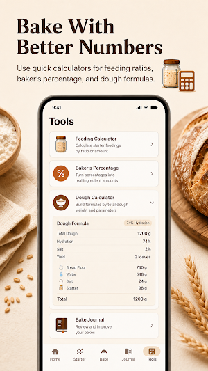 Sourdough Starter Bake Tracker Screenshot 2