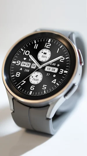 ZKin Watch Silver Big Numbers Screenshot 2
