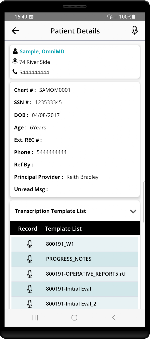 OmniMD EHRLite Screenshot 2