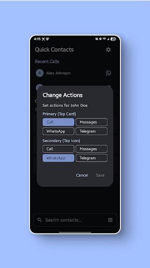 Quick Contacts Screenshot 1