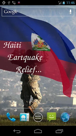 Haiti Flag Live Wallpaper Screenshot 1
