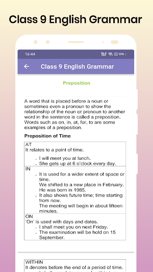 Class 9 English Grammar Notes Screenshot 2