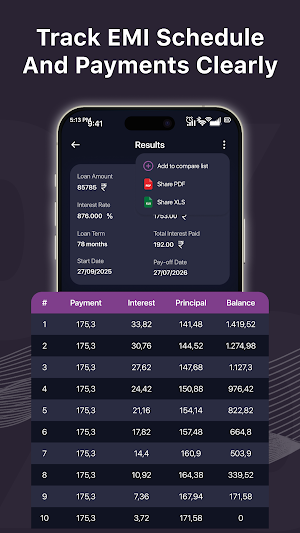 Smart EMI Planner Screenshot 3