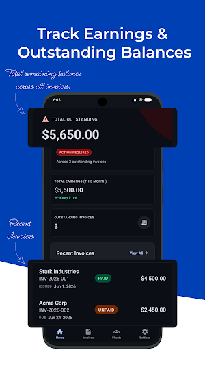 InvoiceFlow: PDF Invoice Maker Screenshot 0