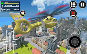 City Helicopter Flight Screenshot 1