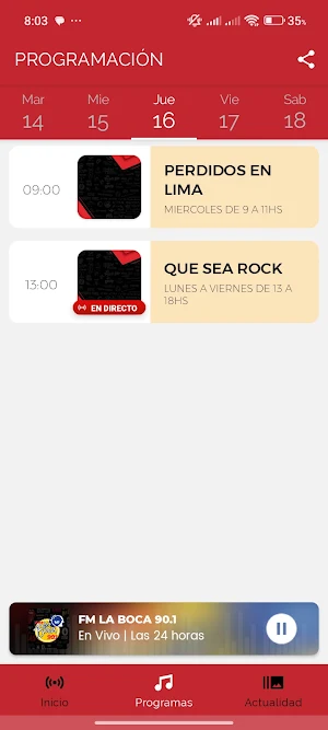 FM La Boca 90.1 Screenshot 3