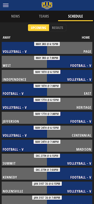 Prescott High School Athletics Screenshot 2