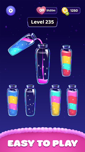 Color Sort Water Purrfect Puzz Screenshot 0