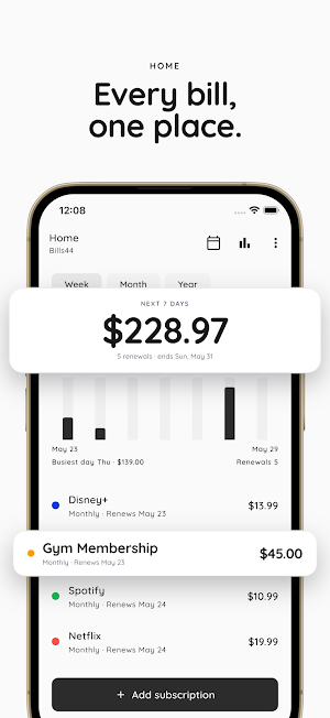 Subscription Manager - Bills44 Screenshot 0