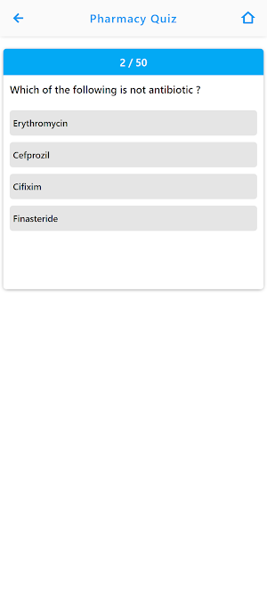 Pharmacology MCQs Quiz App Screenshot 1