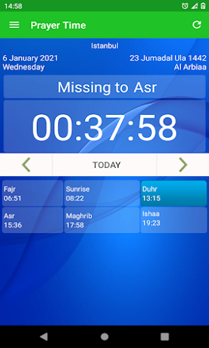 Prayer Time & Qibla Direction Screenshot 0