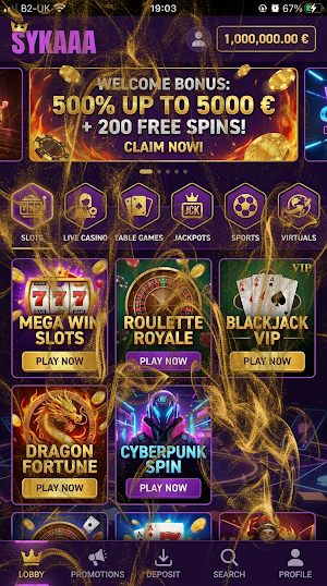 Sykaaa Casino Screenshot 2