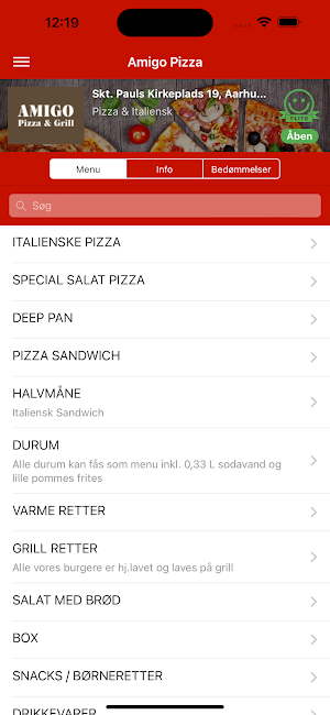 Amigo Pizza Screenshot 0