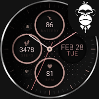 Rose Gold v2 analog watch face