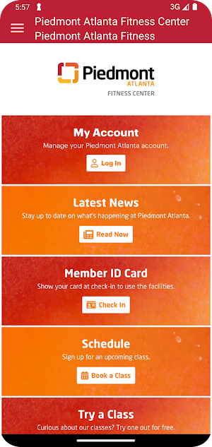Piedmont Atlanta Fitness Screenshot 1