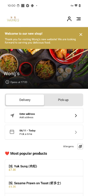 Wong's Screenshot 0