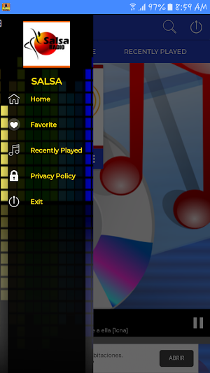 App Radio De Salsa Musica Screenshot 2