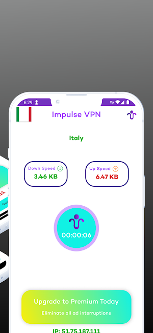 Impulse VPN: SpeedSurge IP Screenshot 2