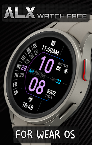 ALX09 Digital Watch Face Screenshot 3