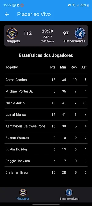Basquete NBA 2024 Screenshot 0