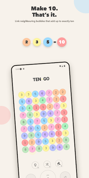 Ten Go: Number Match Puzzle Screenshot 1