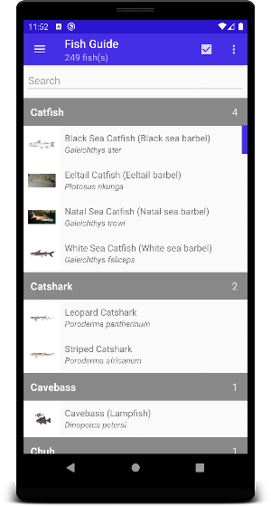 Marine Fish Guide Screenshot 1