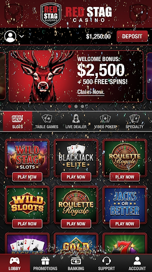 Red Stag Casino Screenshot 2
