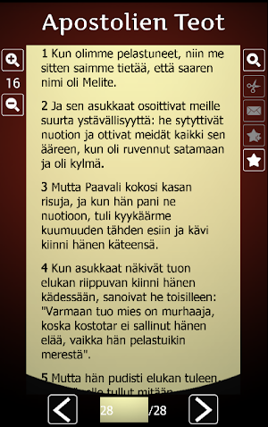Finnish Holy Bible Screenshot 2