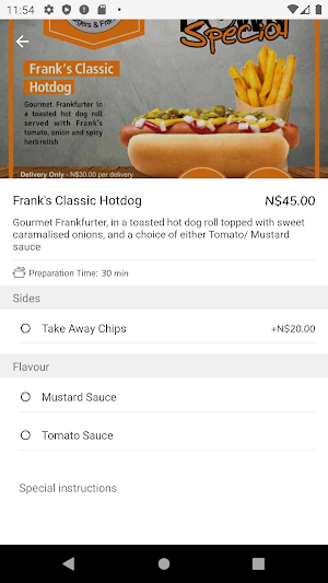 Tap A Meal Screenshot 2