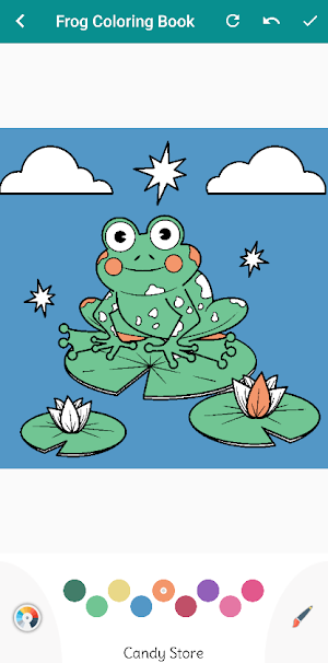 Cute Frog Coloring Book Screenshot 0
