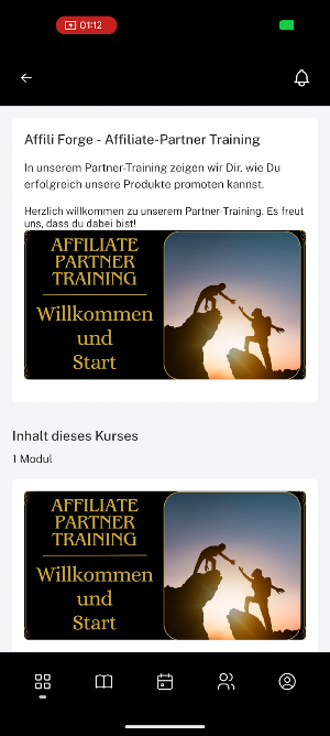 Affili Forge Business Schmiede Screenshot 2