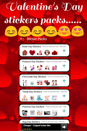 Valentine Stickers For WhatsApp - WAStickerApps Screenshot 2