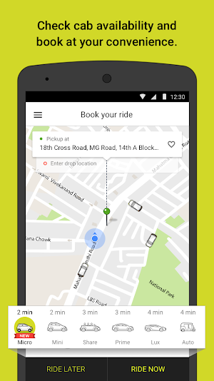 Ola. Get rides on-demand Screenshot 0