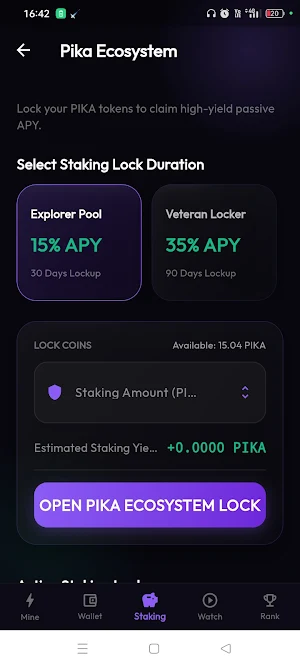 Pika Network Screenshot 1