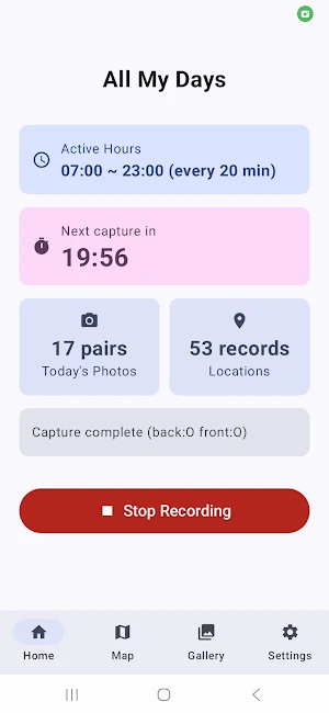 All My Days - Life Log Screenshot 1
