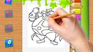 Hedgehog  Coloring Book Screenshot 0
