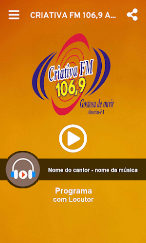 CRIATIVA FM 106,9 Almeirim-PA Screenshot 1