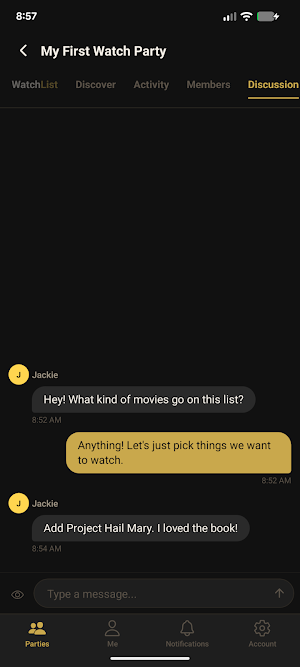 WatchParty Screenshot 2