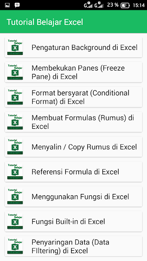 Tutorial Belajar Excel Screenshot 2