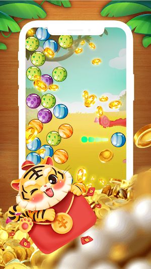 Tigre de moeda de ouro bolha Screenshot 0